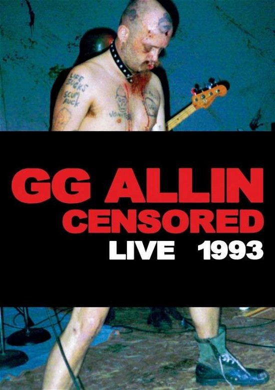 Cover for Gg Allin · (Un)censored: Live 1993 (DVD) (2014)