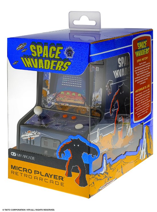 Micro Player 6.75 Space Invaders Collectible Retro - My Arcade - Mercancía - MY ARCADE - 0845620032792 - 31 de agosto de 2020