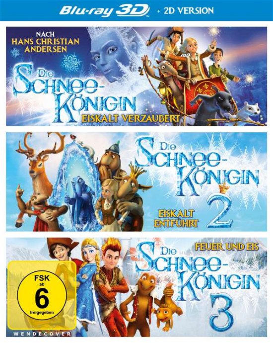 Cover for Die Schneekönigin 1-3 Box BD (Blu-ray) (2017)