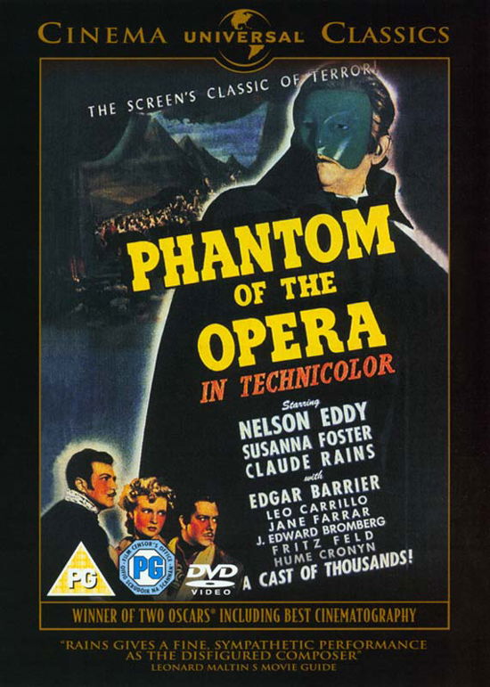 Cover for The Phantom of the Opera · Phantom Of The Opera (1943) (DVD) (2002)