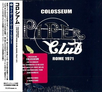 Cover for Colosseum · Live At Piper Club, Rome, Italy 1971 (CD) [Japan Import edition] (2020)