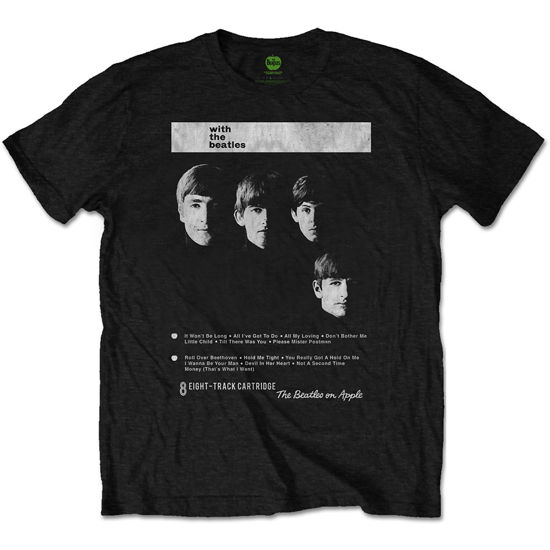 The Beatles Unisex T-Shirt: With The Beatles 8 Track - The Beatles - Gadżety - Apple Corps - Apparel - 5055979972792 - 