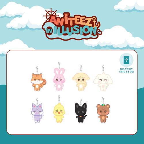 Aniteez In Illusion (Plush Keyring+Photocard 1EA) - ATEEZ - Merchandise - KQ Entertainment - 8800240220792 - 7. maj 2024