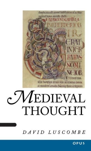 Cover for Luscombe, David (Professor, Department of History, Professor, Department of History, University of Sheffield) · Medieval Thought - A History of Western Philosophy (Paperback Bog) (1997)