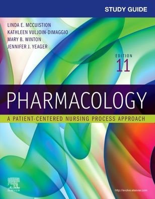 Cover for McCuistion, Linda E. (Retired Nursing Professor, University of Holy Cross,New Orleans, Louisiana) · Study Guide for Pharmacology: A Patient-Centered Nursing Process Approach (Taschenbuch) (2022)