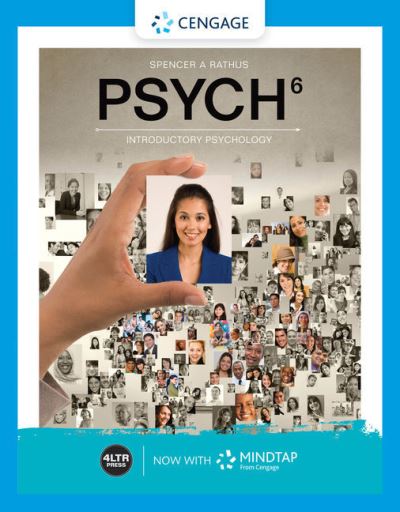 Cover for Rathus, Spencer (The College of New Jersey) · PSYCH (with MindTap, 1 term Printed Access Card and APA Card) (Book) (2020)