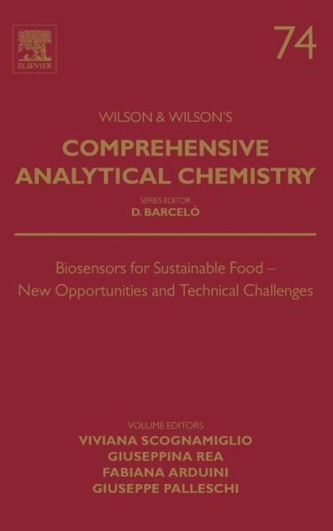 Cover for Viviana Scognamiglio · Biosensors for Sustainable Food - New Opportunities and Technical Challenges - Comprehensive Analytical Chemistry (Hardcover Book) (2016)