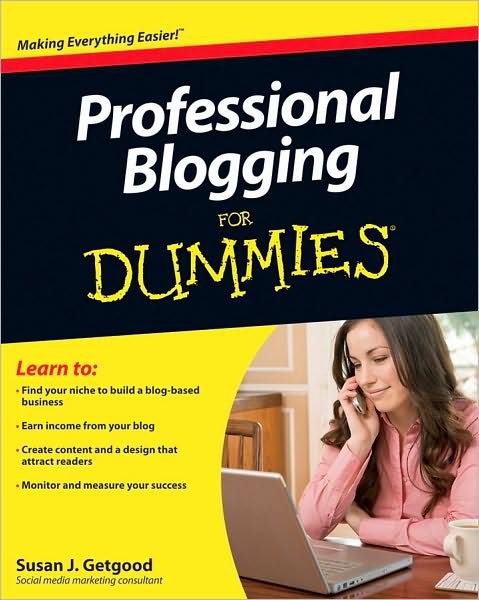 Cover for Susan J. Getgood · Professional Blogging For Dummies (Paperback Book) (2010)