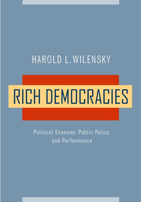 Cover for Harold L. Wilensky · Rich Democracies: Political Economy, Public Policy, and Performance (Paperback Book) (2002)