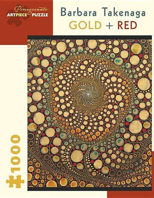 Barbara Takenaga Gold + Red 1000-Piece Jigsaw Puzzle - Barbara Takenaga - Merchandise - Pomegranate Communications Inc,US - 9780764968792 - 1. september 2014