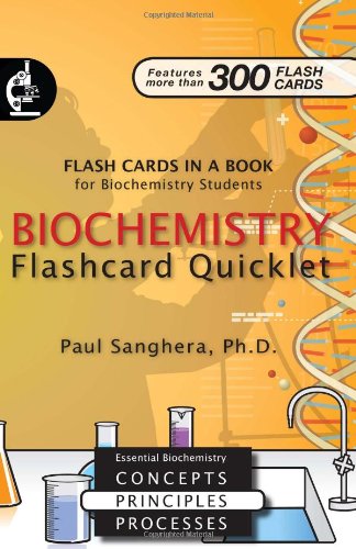 Cover for Paul Sanghera · Biochemistry Flashcard Quicklet: Flash Cards in a Book for Biochemistry Students (Paperback Book) (2008)