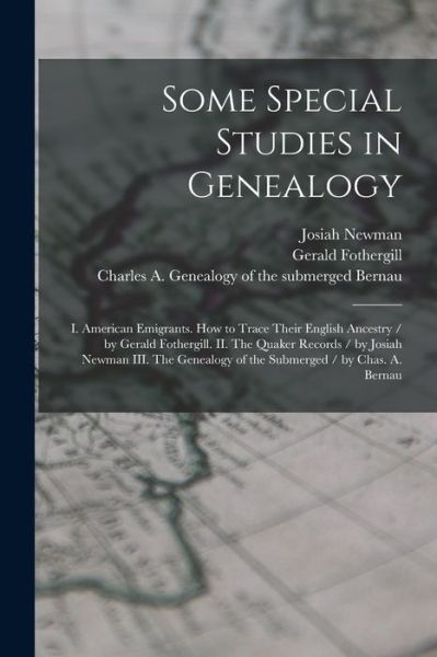 Cover for Gerald Fothergill · Some Special Studies in Genealogy (Book) (2022)