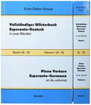 Cover for Erich-Dieter Krause · Vollstandiges Woerterbuch Esperanto-Deutsch in zwei Banden, Band 1 and 2 (A - Z) (Hardcover Book) (2018)