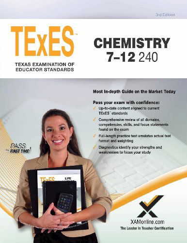 Texes Chemistry 7-12 240 Teacher Certification Study Guide Test Prep - Sharon a Wynne - Livres - XAMOnline.com - 9781607873792 - 20 janvier 2014