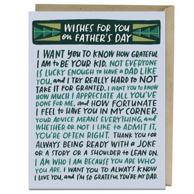 Cover for Em &amp; Friends · 6-Pack Em &amp; Friends Wishes For You Fathers Day Card (MISC) (2020)