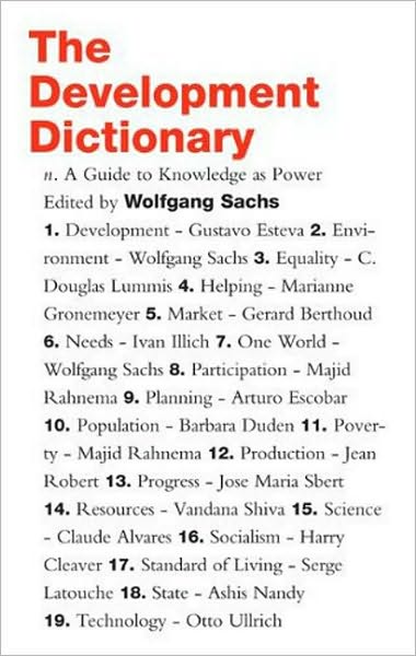 Cover for Sachs Wolfgang · The Development Dictionary: A Guide to Knowledge as Power - Development Essentials (Hardcover Book) [2 New edition] (2009)