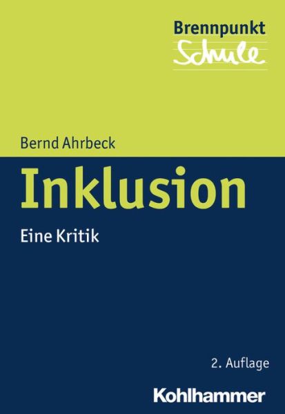 Cover for Bernd Ahrbeck · Inklusion (Paperback Book) (2014)