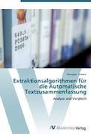 Cover for Siebeck · Extraktionsalgorithmen für die (Bog) (2012)
