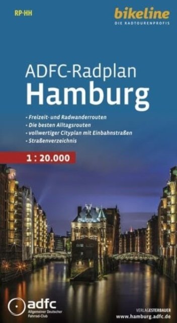 Hamburg cycle map ADFC - Radkarten (Landkart) (2023)