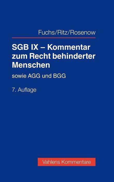 SGB IX - Kommentar zum Recht behin - Jung - Bøger -  - 9783800649792 - 