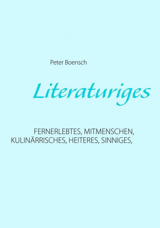 Cover for Boensch · Literaturiges (Book)