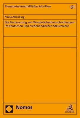 Cover for Altenburg · Die Besteuerung von Wandelsch (Bog) (2017)