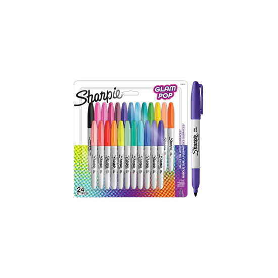 Sharpie Marker Permanentmarker Fine Glam Pop 24er - Sharpie - Koopwaar -  - 3026981987793 - 1 mei 2024