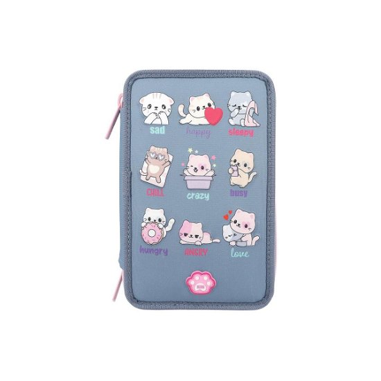 Cover for Topmodel · Triple Pencil Case Led - Cats Mood Barometer - (0412261) (Spielzeug)