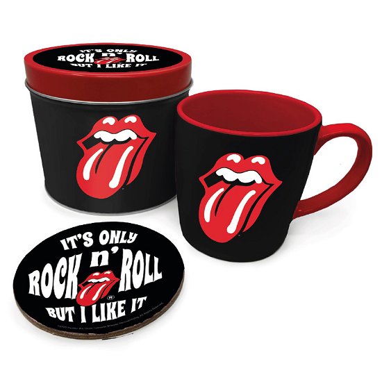 The Rolling Stones - Mug + Dessous De Verre En Boite En Metal It'S Only Rock N' - Mokken - Merchandise - ROLLING STONES - 5050293854793 - 2. oktober 2020