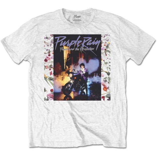 Prince · Prince Unisex T-Shirt: Purple Rain Album (T-shirt) [size S] [White - Unisex edition]