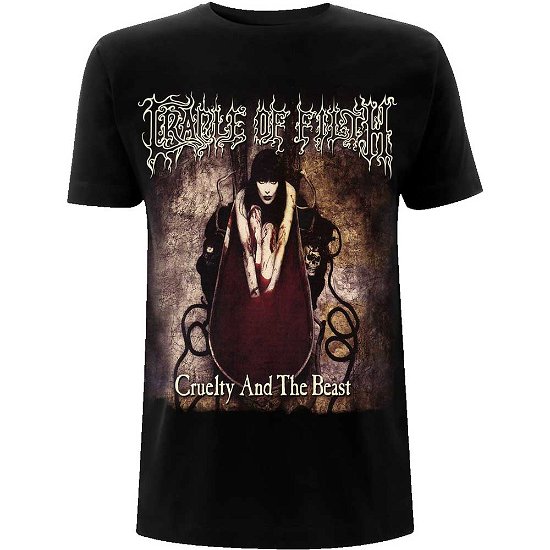 Cradle Of Filth Unisex T-Shirt: Cruelty & The Beast - Cradle Of Filth - Marchandise - PHD - 5056187746793 - 29 novembre 2021
