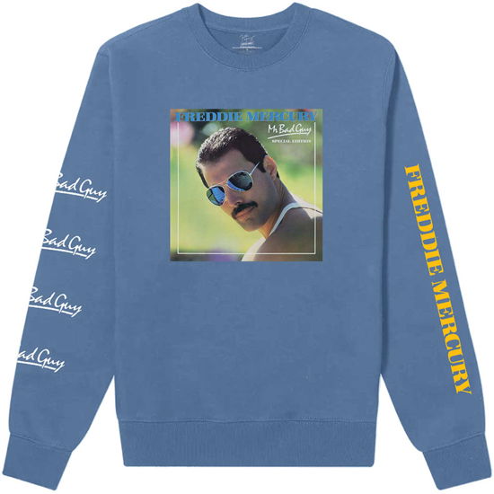 Freddie Mercury Unisex Long Sleeve T-Shirt: Mr Bad Guy (Sleeve Print) - Freddie Mercury - Fanituote -  - 5056561049793 - 
