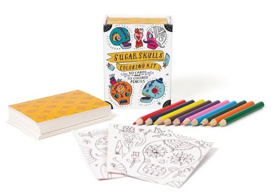Sugar Skulls Coloring Kit - Running Press - Bøker - Running Press - 9780762460793 - 23. august 2016