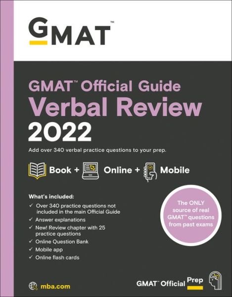 GMAT Official Guide Verbal Review 2022: Book + Online Question Bank - GMAC (Graduate Management Admission Council) - Kirjat - John Wiley & Sons Inc - 9781119793793 - keskiviikko 16. kesäkuuta 2021