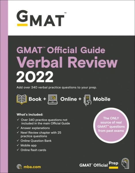 Cover for GMAC (Graduate Management Admission Council) · GMAT Official Guide Verbal Review 2022: Book + Online Question Bank (Paperback Bog) (2021)