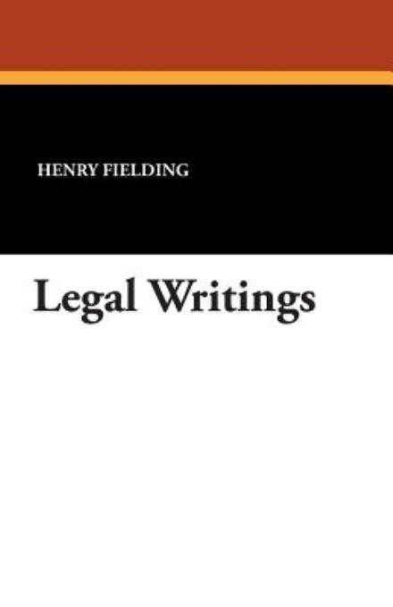 Cover for Henry Fielding · Legal Writings (Paperback Book) (2024)