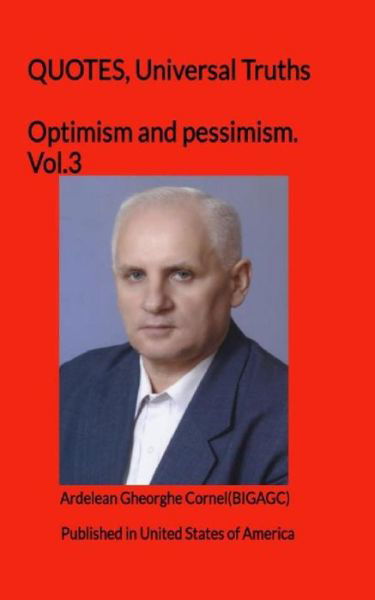 Cover for Gheorghe Cornel Ardelean · Optimism and pessimism (Taschenbuch) (2010)