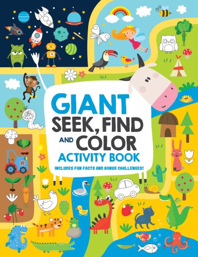 Giant Seek, Find and Color Activity Book: Includes Fun Facts and Bonus Challenges! - Clorophyl Editions - Książki - Fox Chapel Publishing - 9781641241793 - 28 czerwca 2022