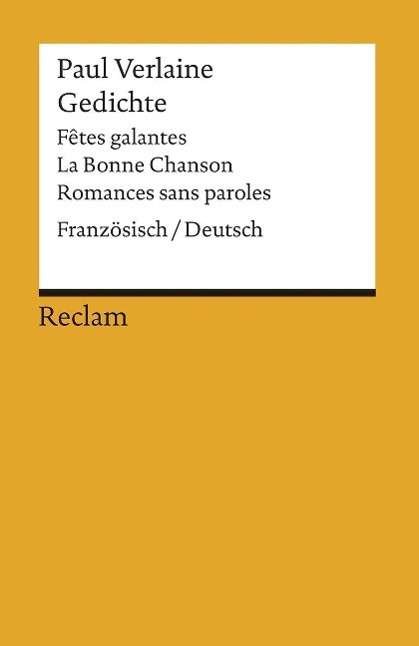 Cover for Paul Verlaine · Reclam UB 08479 Verlaine.Gedichte,Fr/Dt (Bog)