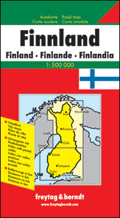 Finland Road Map 1:500 000 - Freytag & Berndt - Bøger - Freytag-Berndt - 9783707905793 - 1. juni 2018