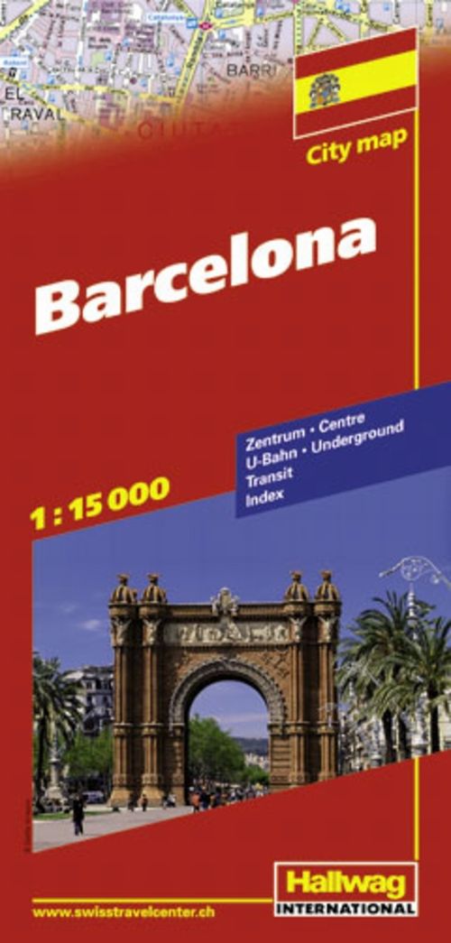 Cover for Hallwag · Hallwag City Map. Barcelona (Book) [Folde ud bog] (2001)