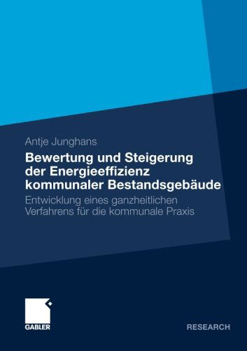 Cover for Antje Junghans · Bewertung Und Steigerung Der Energieeffizienz Kommunaler Bestandsgebaude: Entwicklung Eines Ganzheitlichen Verfahrens Fur Die Kommunale Praxis (Paperback Book) [2010 edition] (2009)