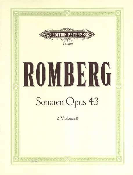 Cover for Romberg · Sonaten für 2 Violoncelli op. 4 (Book) (2022)