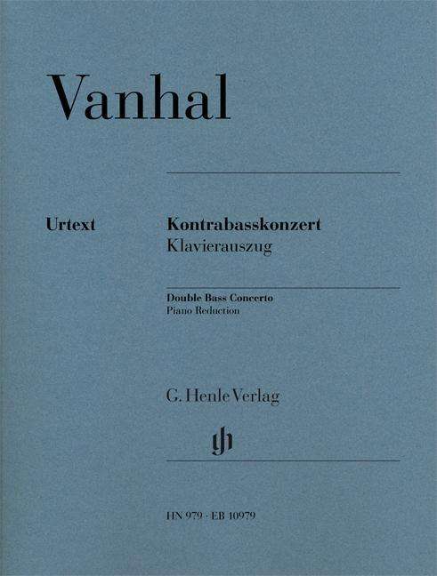 Cover for Vanhal · Kontrabasskonzert, Klavierauszug (Book) (2018)