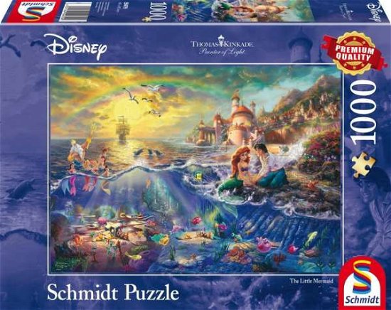 Cover for Kinkade · Disney - The Little Mermaid by Thomas Kinkade 1000 Piece Schmidt Puzzle (Pocketbok) (2023)