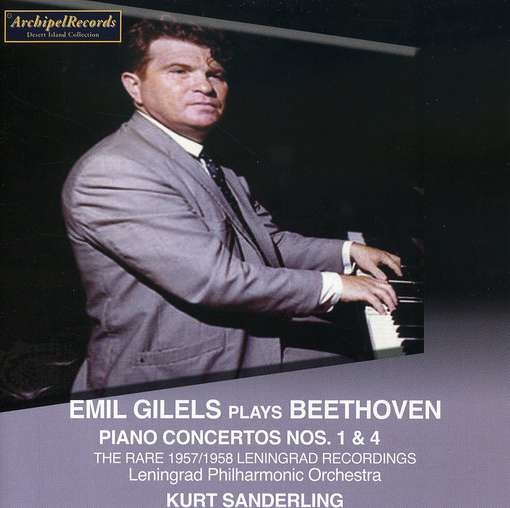 Cover for Beethoven / Gilels / Leningrad Philharmonic Orch · Piano Concertos 1 &amp; 4 (CD) (2008)