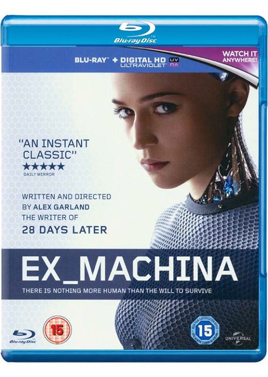 Ex Machina - Ex Machina BD - Elokuva - Universal Pictures - 5053083028794 - maanantai 1. kesäkuuta 2015