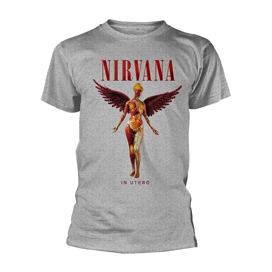 Cover for Nirvana · In Utero (Sport Grey) (T-shirt) [size S] (2022)