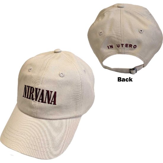 Cover for Nirvana · Nirvana Unisex Baseball Cap: Text Logo in Utero (CLOTHES)