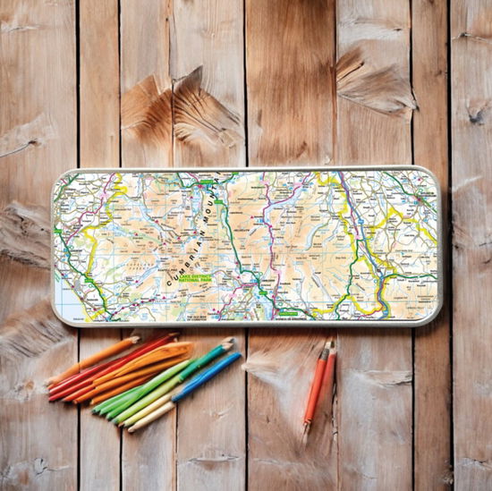 Cover for OS Map Metal Pencil Tin - Lake District National Park (MERCH) (2025)